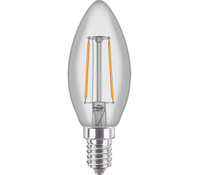 Żarówka LED Philips CorePro candle 2-25W E14 827 250lm B35 Clear